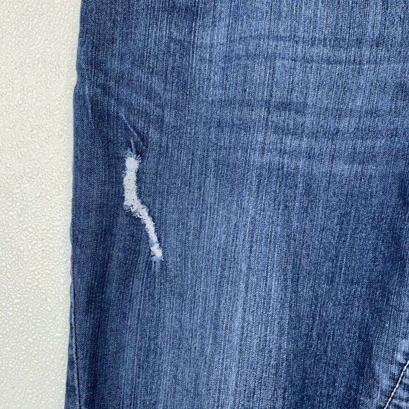 VGS Women Jeans Size 16 Blue Slim Boot Embroidery - Picture 4 of 11